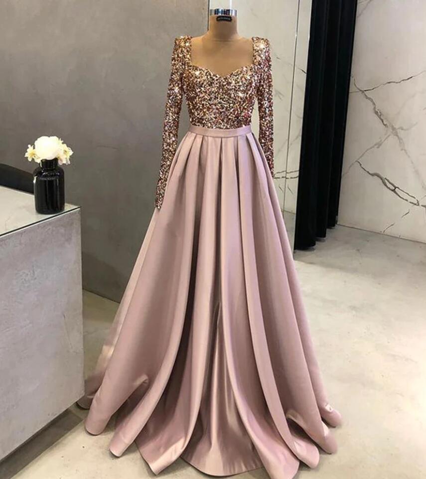 White Satin Long A-Line Prom Dress, White Sweetheart Neck Formal Dress main image 1