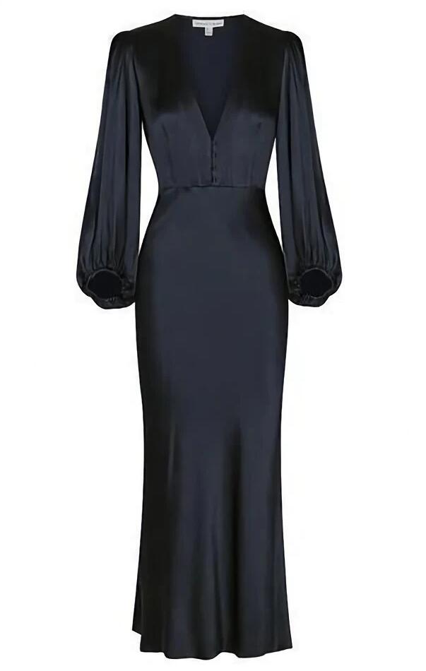 Simple A-line Long Sleeves Prom Dress Fashion Evening Dress Y5795